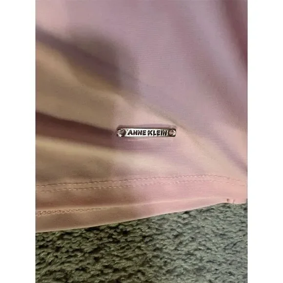 Anne Klein Women's Sleeveless V-Neck Blouse Pink Size M - Picture 6 of 10
